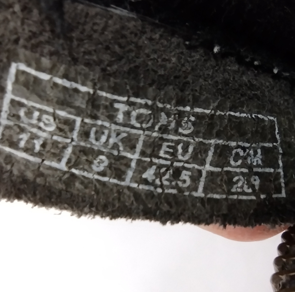 Toms Wool Blend Chelsea Boots Women's 11 Gray Boho Retro 90s Y2K Casual - Picture 10 of 11
